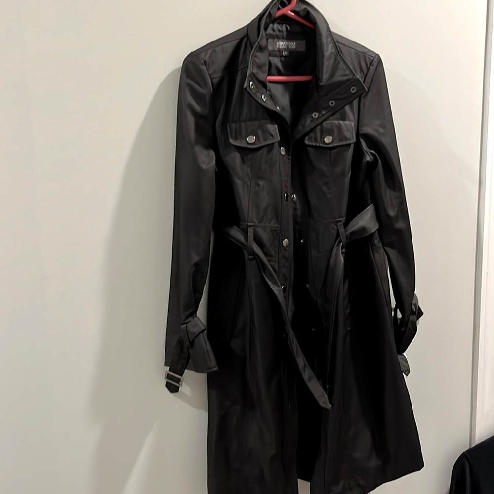Kenneth Cole Reaction Women’s Black Trench Coat Size M